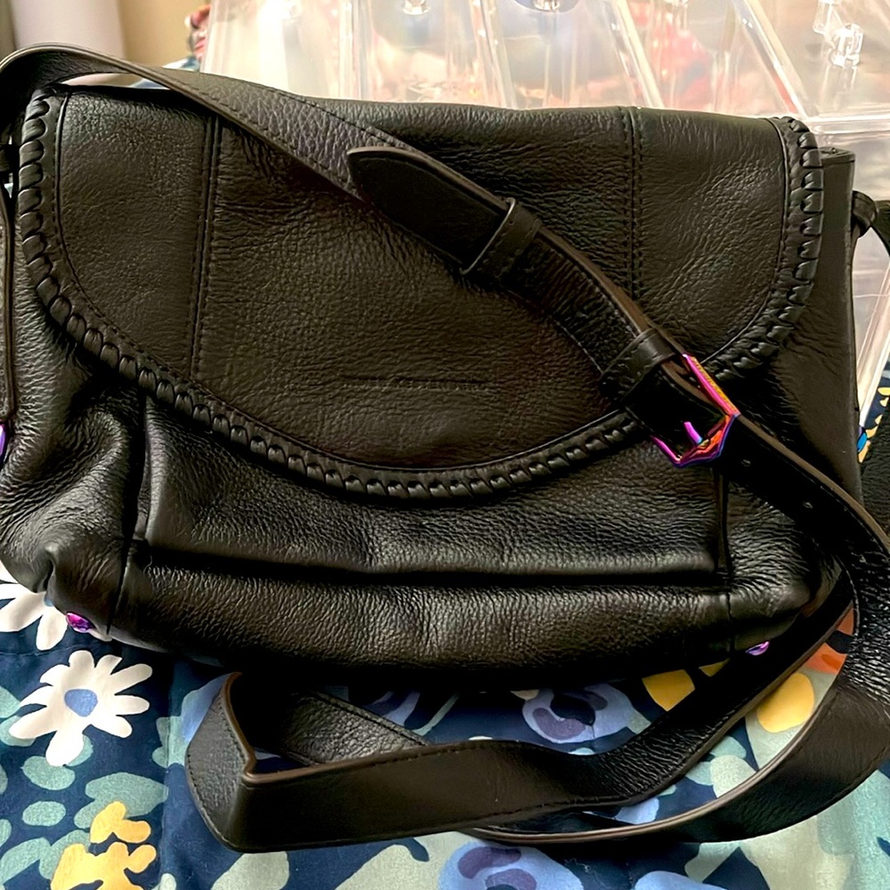 Aimee Kestenberg Black Leather Crossbody Bag